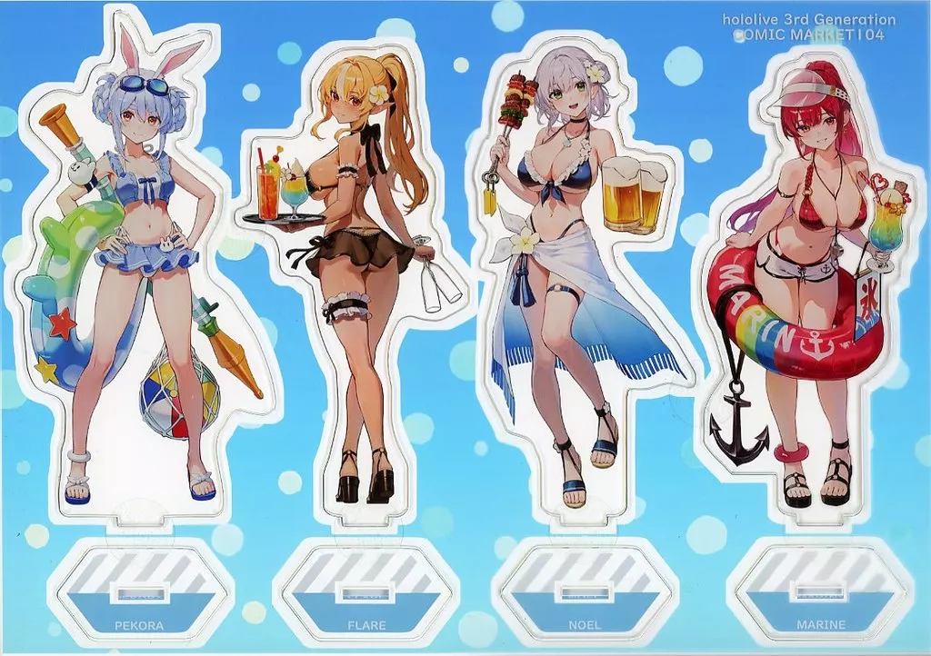 hololive - Acrylic stand - Houshou Marine & Shirogane Noel & Shiranui Flare & Usada Pekora