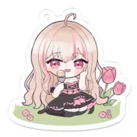 Arisu Tina - Key Chain - Acrylic Key Chain - VTuber Size-50 x 50 (mm)