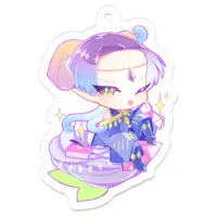 ツクルノ女渦(じょか) - Key Chain - Acrylic Key Chain - VTuber Size-50 x 50 (mm)
