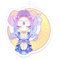 ツクルノ女渦(じょか) - Key Chain - Acrylic Key Chain - VTuber Size-50 x 50 (mm)