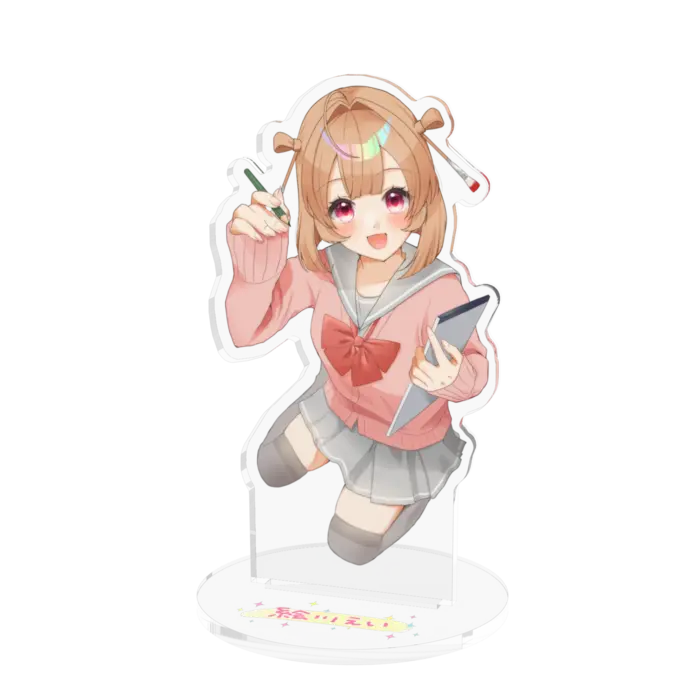 Egawa Ei & Ponpoko - Acrylic stand - Ponpoko & Peanuts-kun