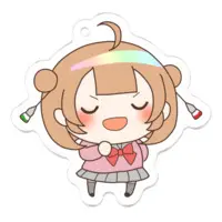 Egawa Ei & Ponpoko - Acrylic Key Chain - Key Chain - Ponpoko & Peanuts-kun