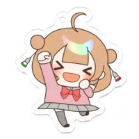 Egawa Ei & Ponpoko - Acrylic Key Chain - Key Chain - Ponpoko & Peanuts-kun