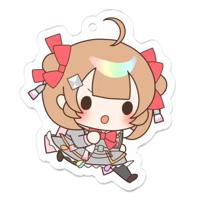 Egawa Ei & Ponpoko - Acrylic Key Chain - Key Chain - Ponpoko & Peanuts-kun