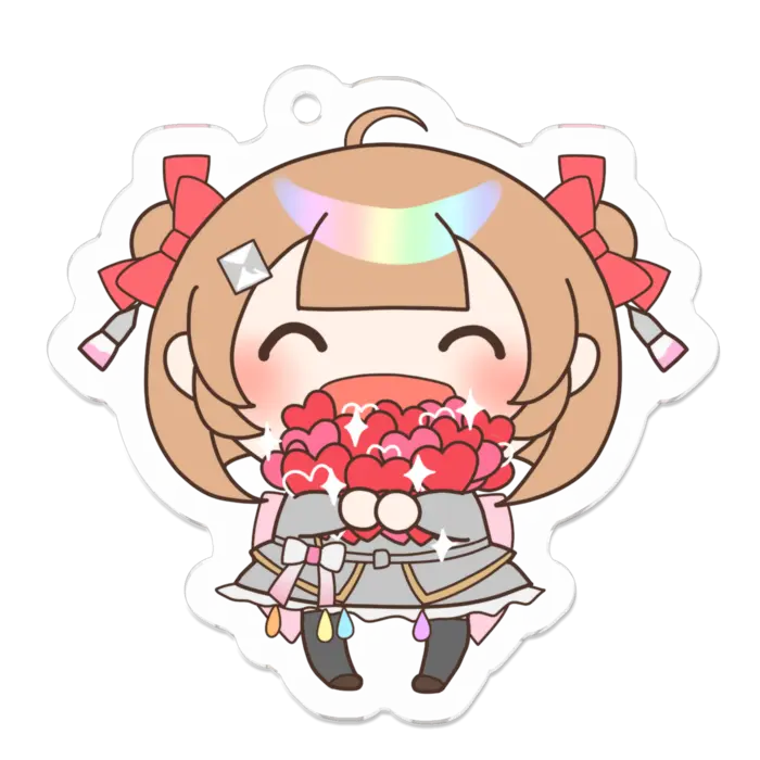 Egawa Ei & Ponpoko - Acrylic Key Chain - Key Chain - Ponpoko & Peanuts-kun