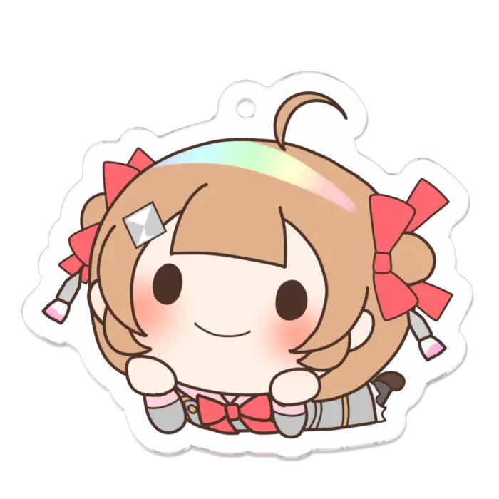 Egawa Ei & Ponpoko - Acrylic Key Chain - Key Chain - Ponpoko & Peanuts-kun