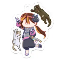 59224(ごくつぶし) - Key Chain - Acrylic Key Chain - VTuber Size-50 x 50 (mm)