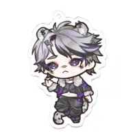 Shitora Haku - Key Chain - Acrylic Key Chain - VTuber Size-70 x 70 (mm)