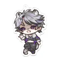 Shitora Haku - Key Chain - Acrylic Key Chain - VTuber Size-70 x 70 (mm)