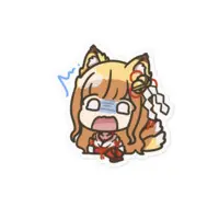 Tsukimiya Mai - Stickers - VTuber Size-100 x 100 (mm)