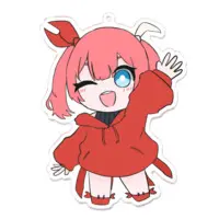 Mochishio Kani - Key Chain - Acrylic Key Chain - VTuber Size-100 x 100 (mm)