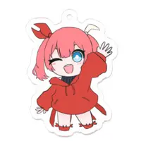 Mochishio Kani - Key Chain - Acrylic Key Chain - VTuber Size-50 x 50 (mm)