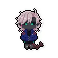 Suisui Mezame - Stickers - VTuber Size-100 x 100 (mm)
