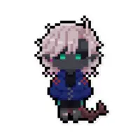 Suisui Mezame - Stickers - VTuber Size-160 x 160 (mm)