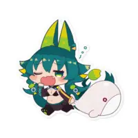 Amagami Shinia - Stickers - VTuber Size-100 x 100 (mm)