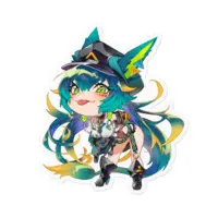 Amagami Shinia - Stickers - VTuber Size-100 x 100 (mm)