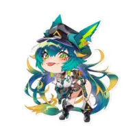 Amagami Shinia - Stickers - VTuber Size-160 x 160 (mm)