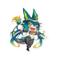 Amagami Shinia - Stickers - VTuber Size-100 x 100 (mm)