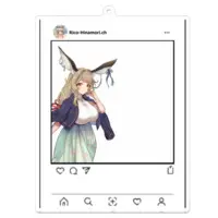 Hinamori Rico - Key Chain - Acrylic Key Chain - VTuber Size-100 x 100 (mm)