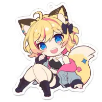Iroha Tsumami - Key Chain - Acrylic Key Chain - VTuber Size-70 x 70 (mm)