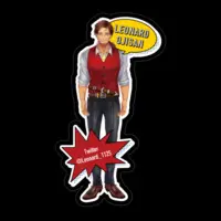 レナードおじさん - Stickers - VTuber Size-100 x 100 (mm)