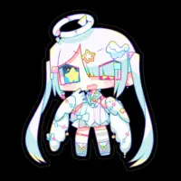 Tunagi Yuzuha - Stickers - VTuber Size-100 x 100 (mm)
