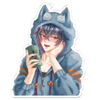 Oogami Kaede - Key Chain - Acrylic Key Chain - VTuber Size-100 x 100 (mm)