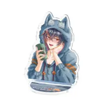 Oogami Kaede - Acrylic stand - VTuber Size-70x70mm