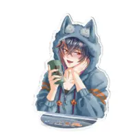 Oogami Kaede - Acrylic stand - VTuber Size-100x100mm