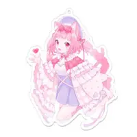 Nekomiya Nei - Key Chain - Acrylic Key Chain - VTuber Size-100 x 100 (mm)