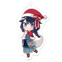 Shikiori Aoha - Key Chain - Acrylic Key Chain - VTuber Size-50 x 50 (mm)