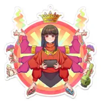 大河山 麻々夜 - Key Chain - Acrylic Key Chain - VTuber Size-100 x 100 (mm)