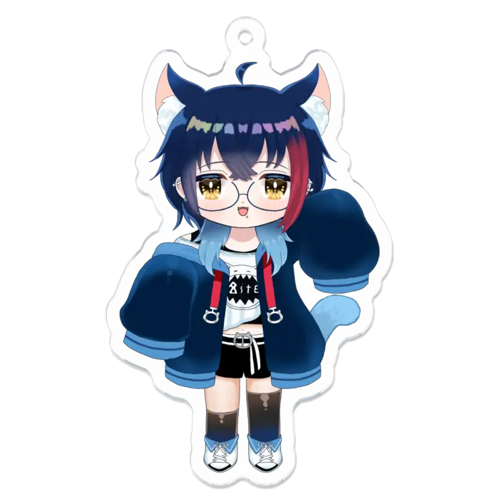 Nekogami Alto - Key Chain - Acrylic Key Chain - VTuber Size-70 x 70 (mm)