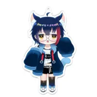 Nekogami Alto - Key Chain - Acrylic Key Chain - VTuber Size-100 x 100 (mm)