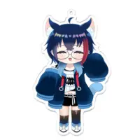 Nekogami Alto - Key Chain - Acrylic Key Chain - VTuber Size-100 x 100 (mm)
