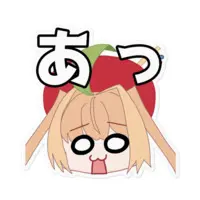 Amai Apuru - Stickers - VTuber Size-100 x 100 (mm)