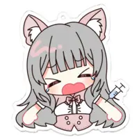 Natsuki - Key Chain - Acrylic Key Chain - VTuber Size-70 x 70 (mm)