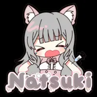 Natsuki - Stickers - VTuber Size-160 x 160 (mm)