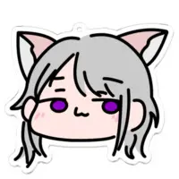 Natsuki - Key Chain - Acrylic Key Chain - VTuber Size-70 x 70 (mm)