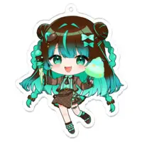 Hoshiyui Loliko - Key Chain - Acrylic Key Chain - VTuber Size-70 x 70 (mm)