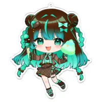 Hoshiyui Loliko - Key Chain - Acrylic Key Chain - VTuber Size-100 x 100 (mm)