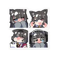 Nukota Natsuna - Stickers - VTuber Size-100 x 100 (mm)