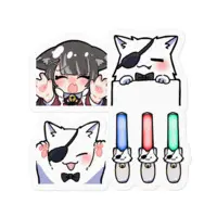 Nukota Natsuna - Stickers - VTuber Size-100 x 100 (mm)