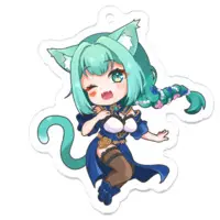 Ponto Narumi - Key Chain - Acrylic Key Chain - VTuber Size-50 x 50 (mm)