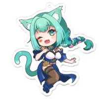 Ponto Narumi - Key Chain - Acrylic Key Chain - VTuber Size-70 x 70 (mm)