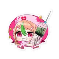 Yuuo Amii - Stickers - VTuber Size-100 x 100 (mm)