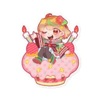 Yuuo Amii - Stickers - VTuber Size-100 x 100 (mm)