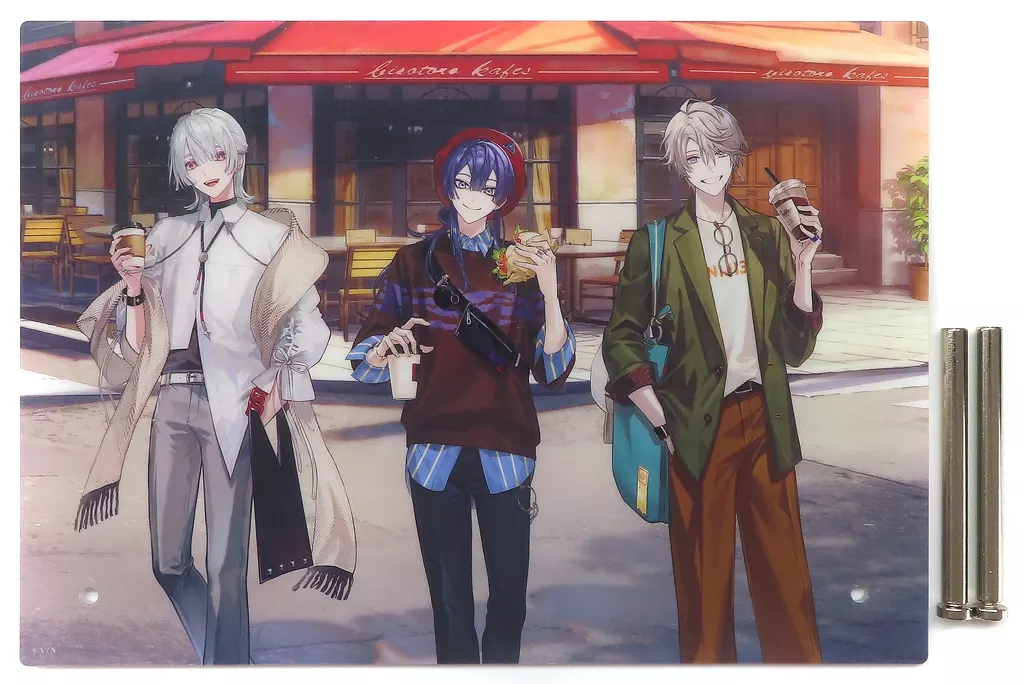 VΔLZ - Acrylic Art Plate - Genzuki Tojiro & Kaida Haru & Nagao Kei