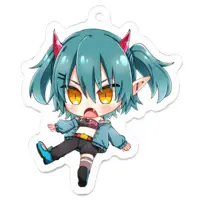 Koton Ramune - Key Chain - Acrylic Key Chain - VTuber Size-50 x 50 (mm)