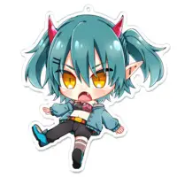 Koton Ramune - Key Chain - Acrylic Key Chain - VTuber Size-100 x 100 (mm)